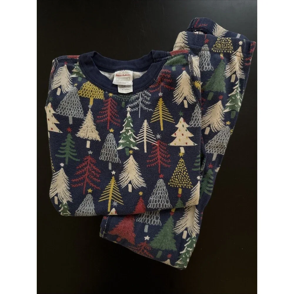 Hanna Andersson Kid’s Size 130cm/US 8 Christmas 🎄 Pajama Top & Bottom Set